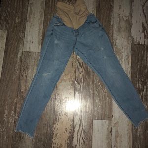 Maternity Jeans Jessica Simpson Distressed Crop